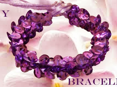 DIY beautiful bracelets bright purple - pulseras hermosas brillantes purpuras