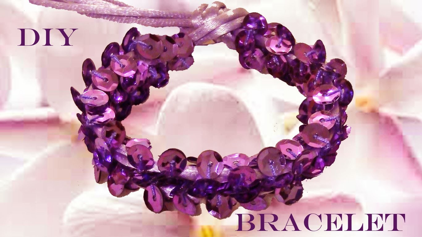 DIY beautiful bracelets bright purple - pulseras hermosas brillantes purpuras