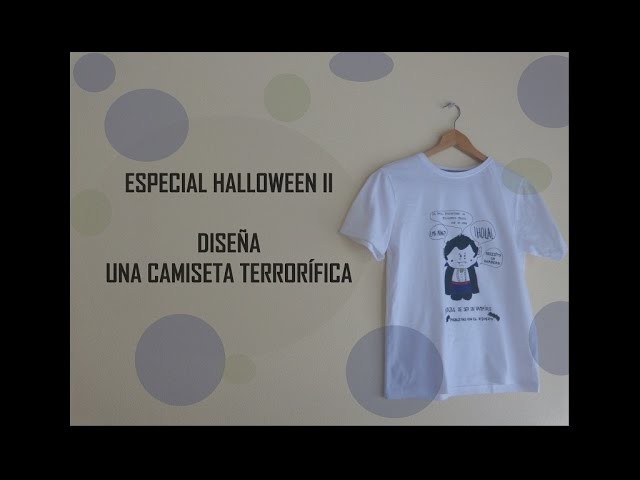 Especial #Halloween II: decora tus camisetas con #rotuladores textiles (Manualidad fácil para niños)