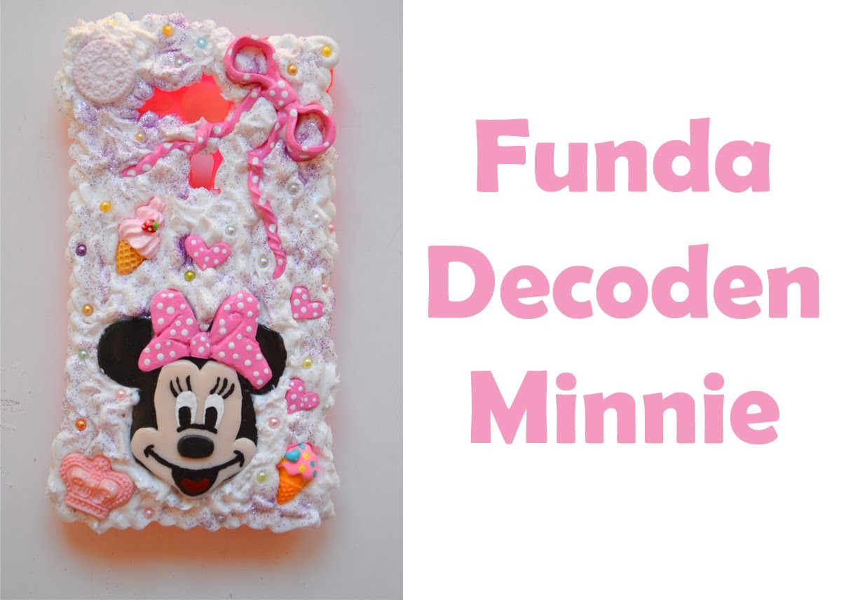 Funda móvil con decoden de Minnie