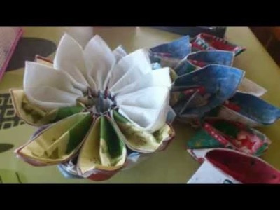 Tutorial Como hacer una piña con servilletas de papel