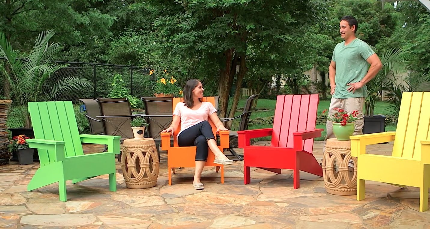 Cómo construir una silla de jardín Adirondack