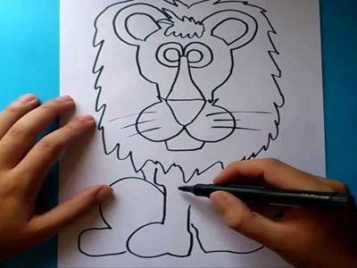 Como dibujar un leon paso a paso  | How to draw a lion