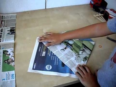 Cómo hacer Bolsas con papel de periódico