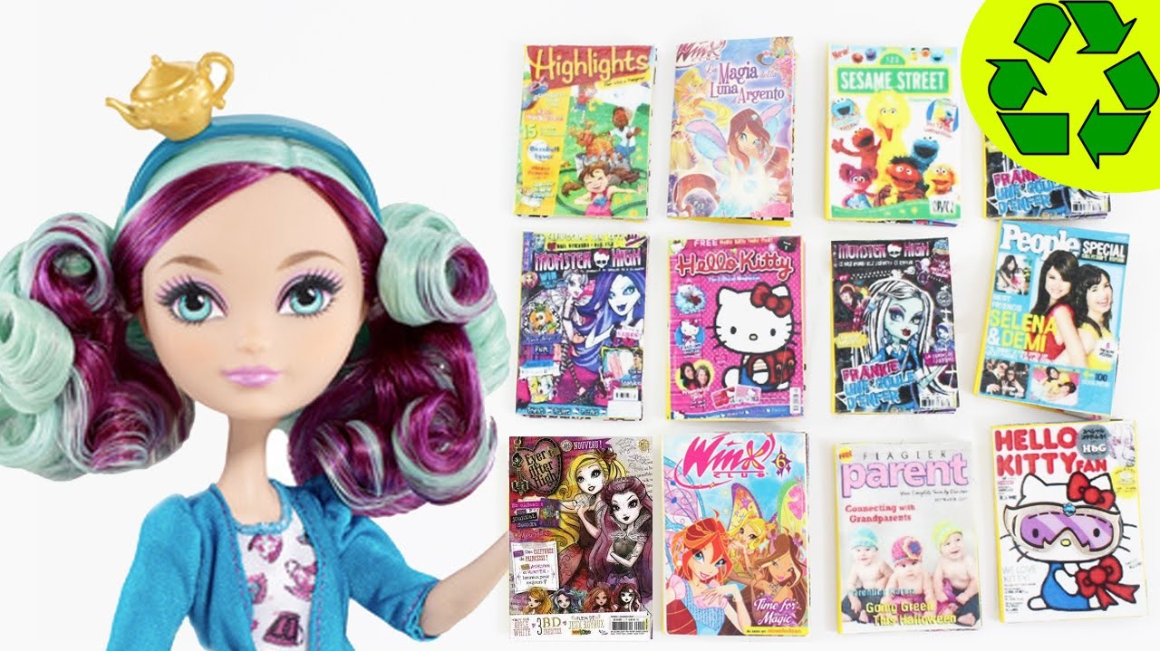 Cómo hacer revistas para tus muñecas - Manualidades para muñecas