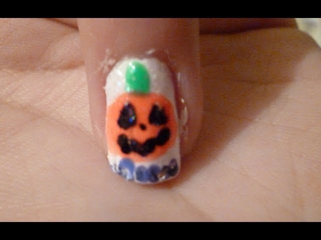 Decora tus uñas Calabaza Dia de Muertos Halloween