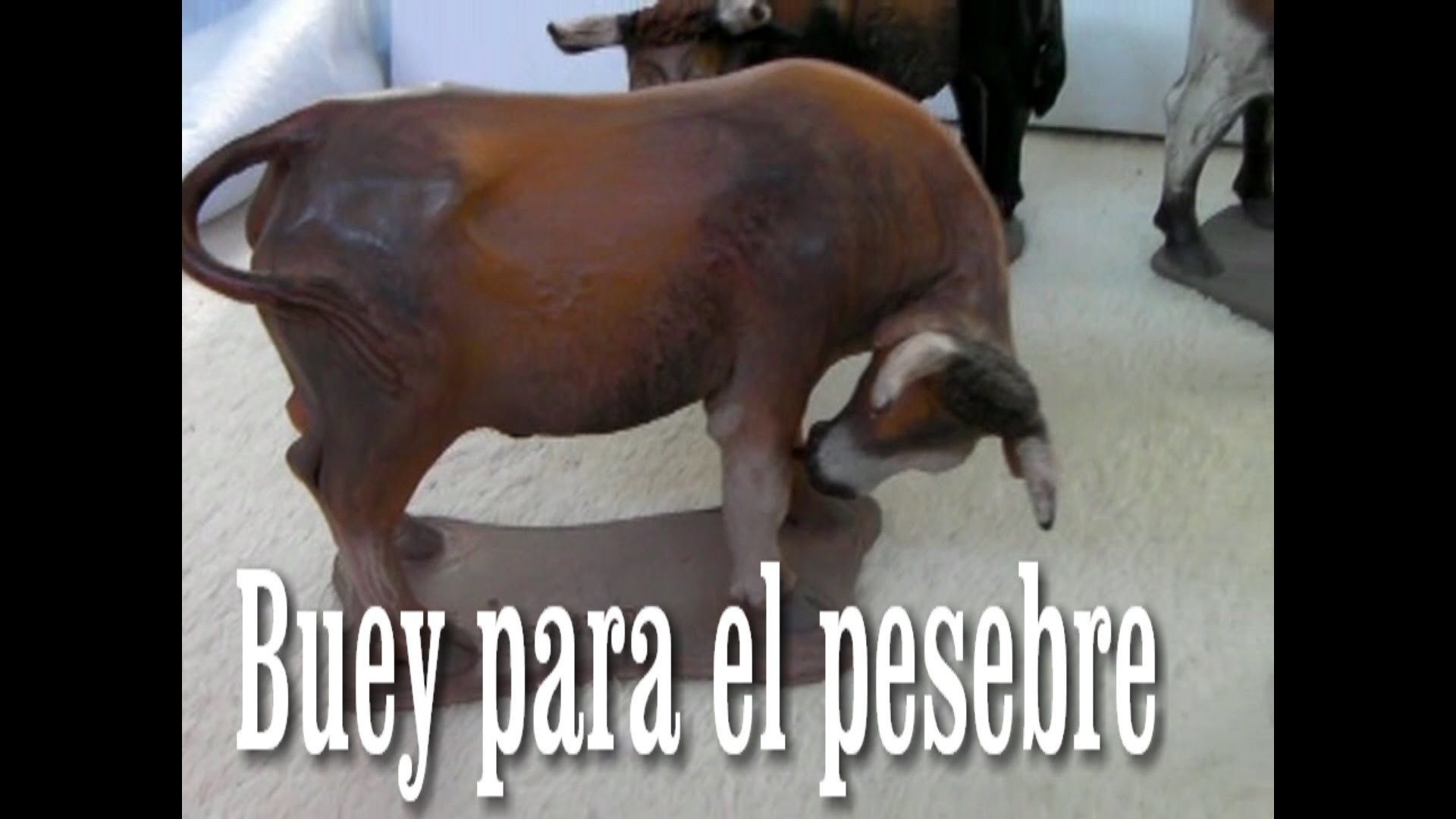 DIY PINTAR BUEY PARA EL PESEBRE(PRESEPI) - PAITING OX FOR BELÉN