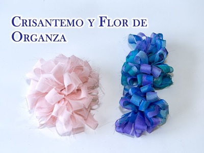 Flor de  Organza o Flor en Cascada Para Ropa,Accesorios y Cabello