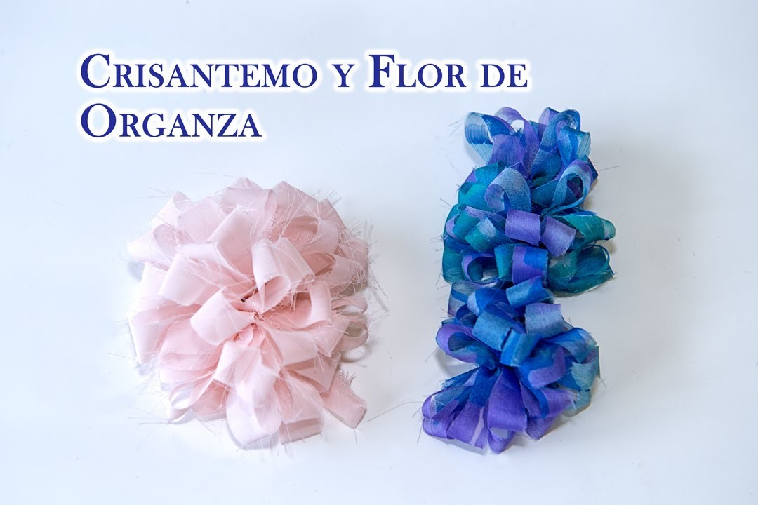 Flor de  Organza o Flor en Cascada Para Ropa,Accesorios y Cabello
