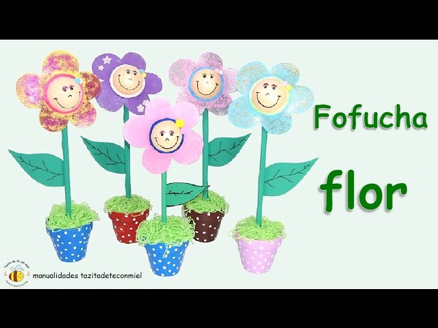 Manualidades: Fofucha flor no se necestian patrones. eva rubber flower