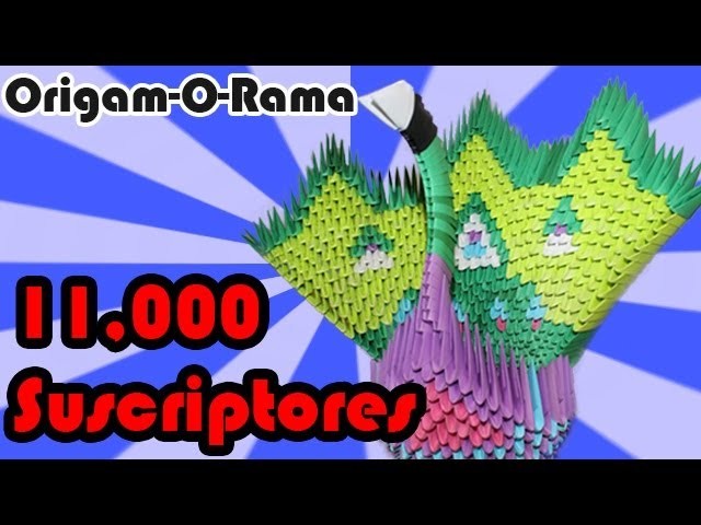 PAVORREAL de 800+ piezas!!! (#origami3D)