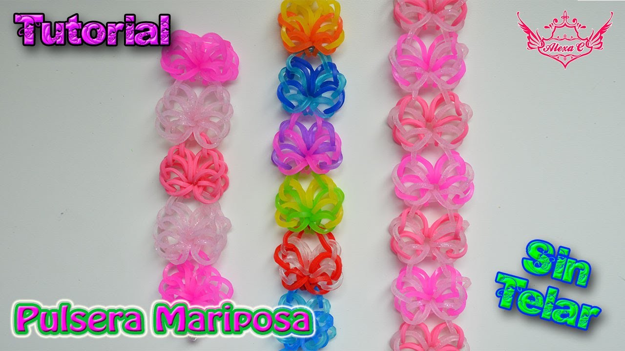 ♥ Tutorial: Pulsera Mariposa (sin telar) ♥