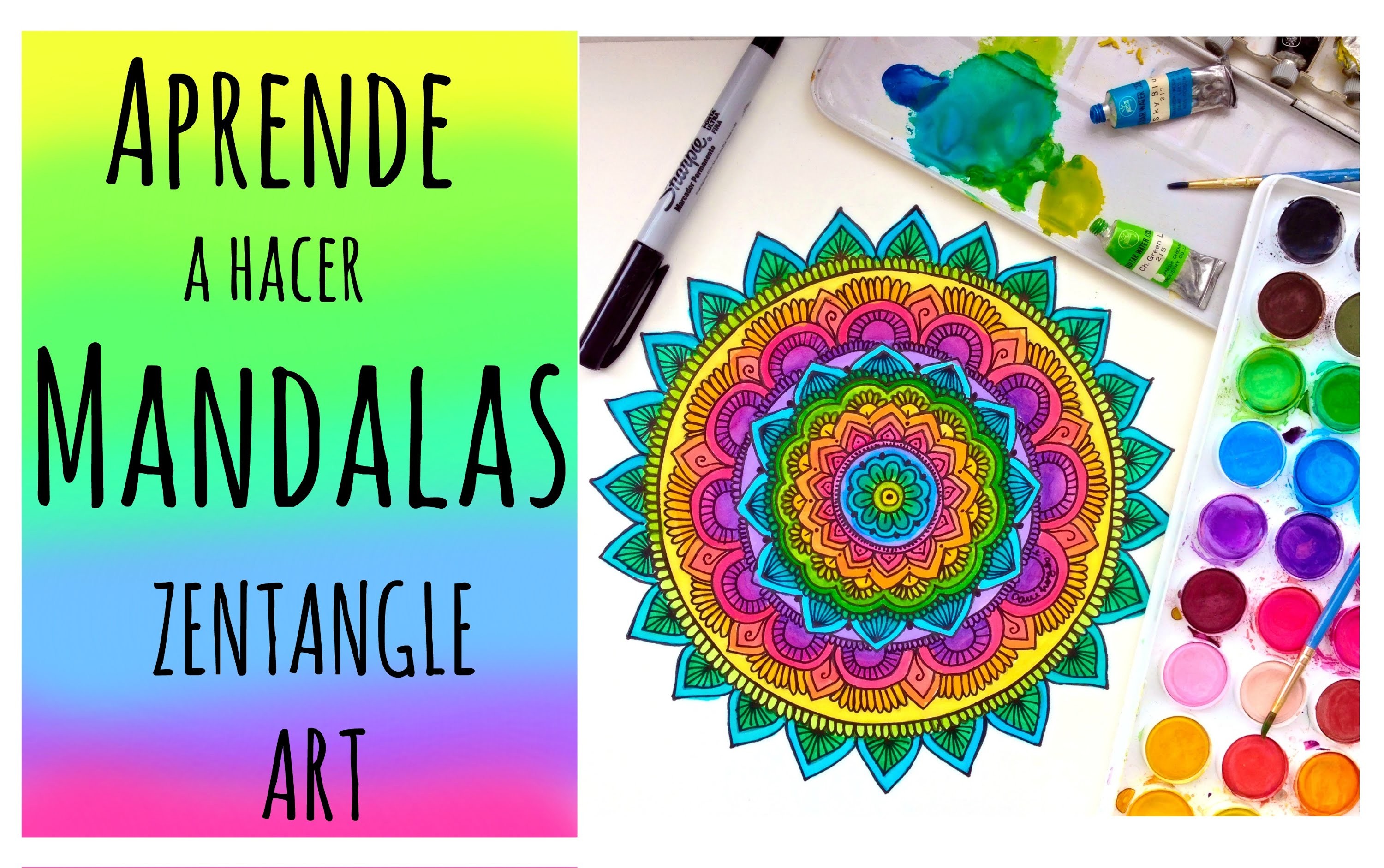 Aprende a hacer Mandalas conmigo! ❤️ Zentangle Art