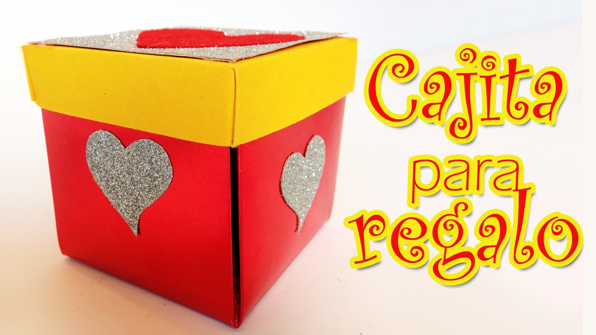 Caja para regalos con corazones - Manualidades para todos- gift box