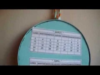 Calendario circular ecológico (recycled circular calendar)