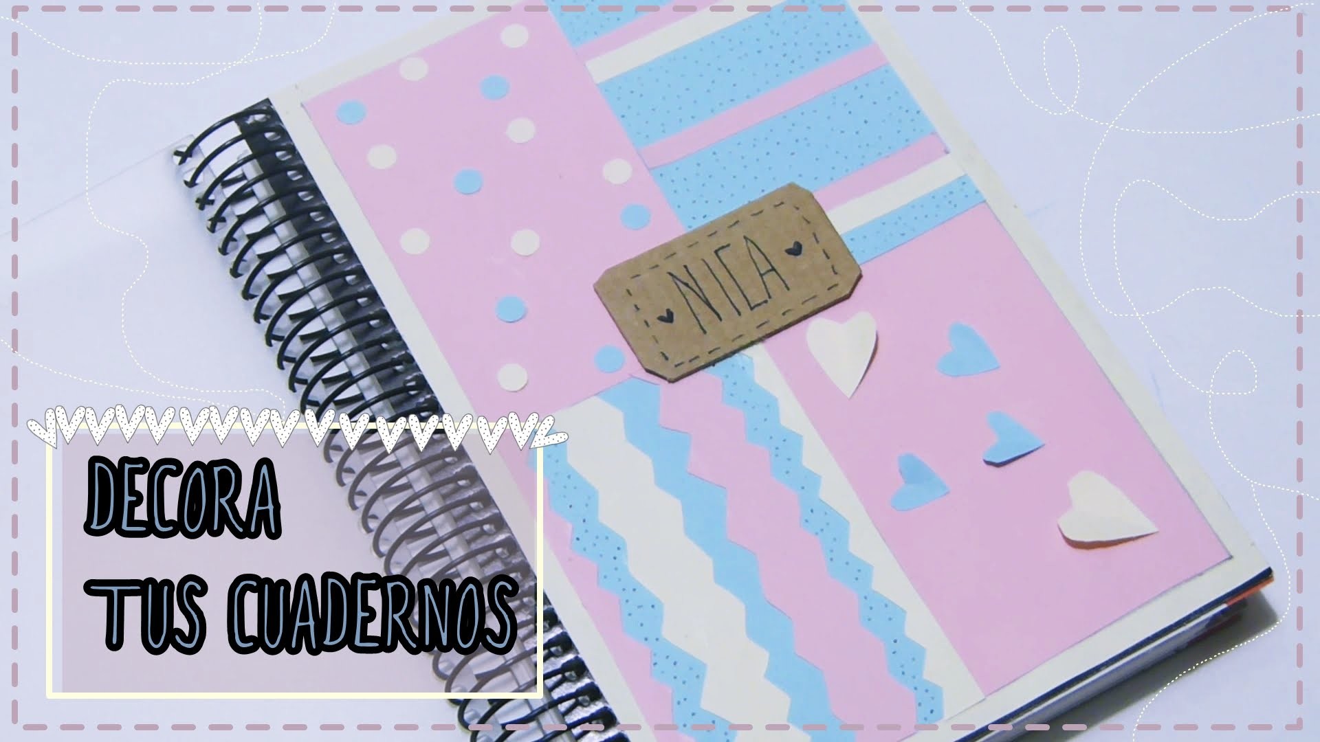 Cómo decorar tus cuadernos, libretas y agendas [Manualidad fácil para niños]