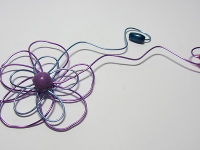 Cómo hacer una flor de alambre (fácil). Flower wire.