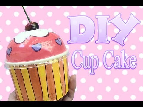 DIY Caja de Cup cake Reciclaje Alhajero de Muphin kawaii