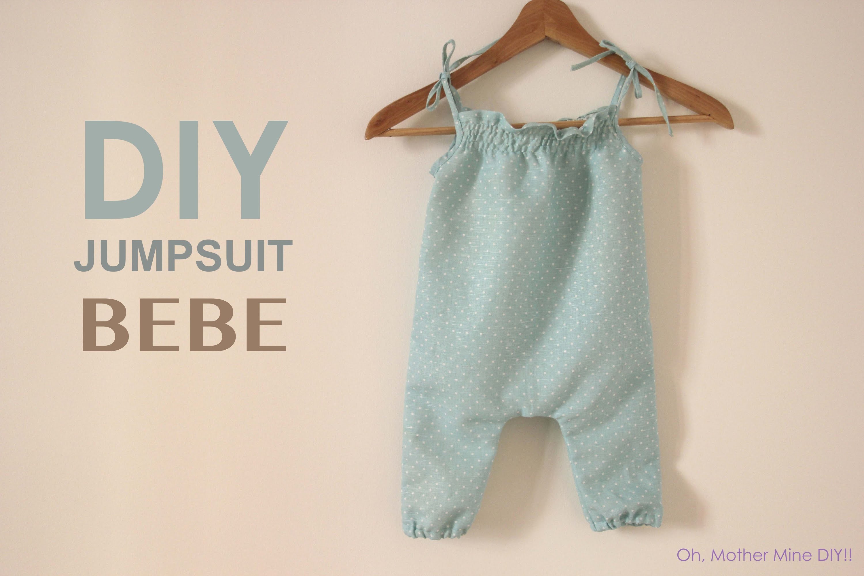DIY Jumpsuit para bebe (patrones gratis)