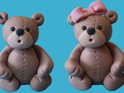 Figuras para tartas: ositos. Bear cake topper