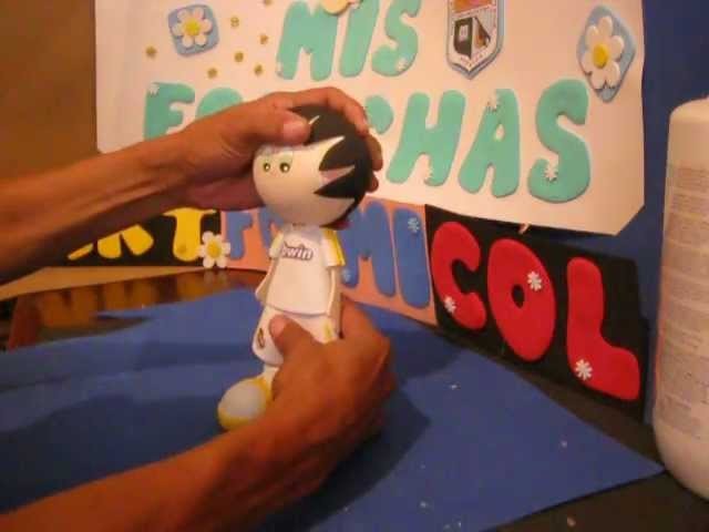 Fofucho Futbolista Real Madrid muñecos en foami Goma-eva Termoformados (Foamy dolls)Artfoamicol
