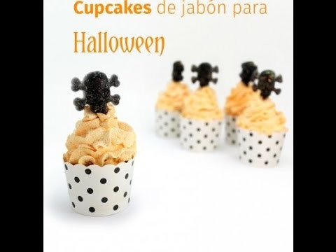 Manualidades de Halloween: Jabón de cupcake con Calaveras.