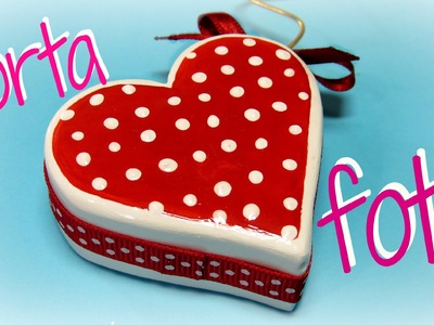 Manualidades San Valentin: Cómo hacer un porta foto corazón. Heart photo holder.