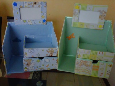 Novedades: Organizador hecho de cartón para bebés. ♥