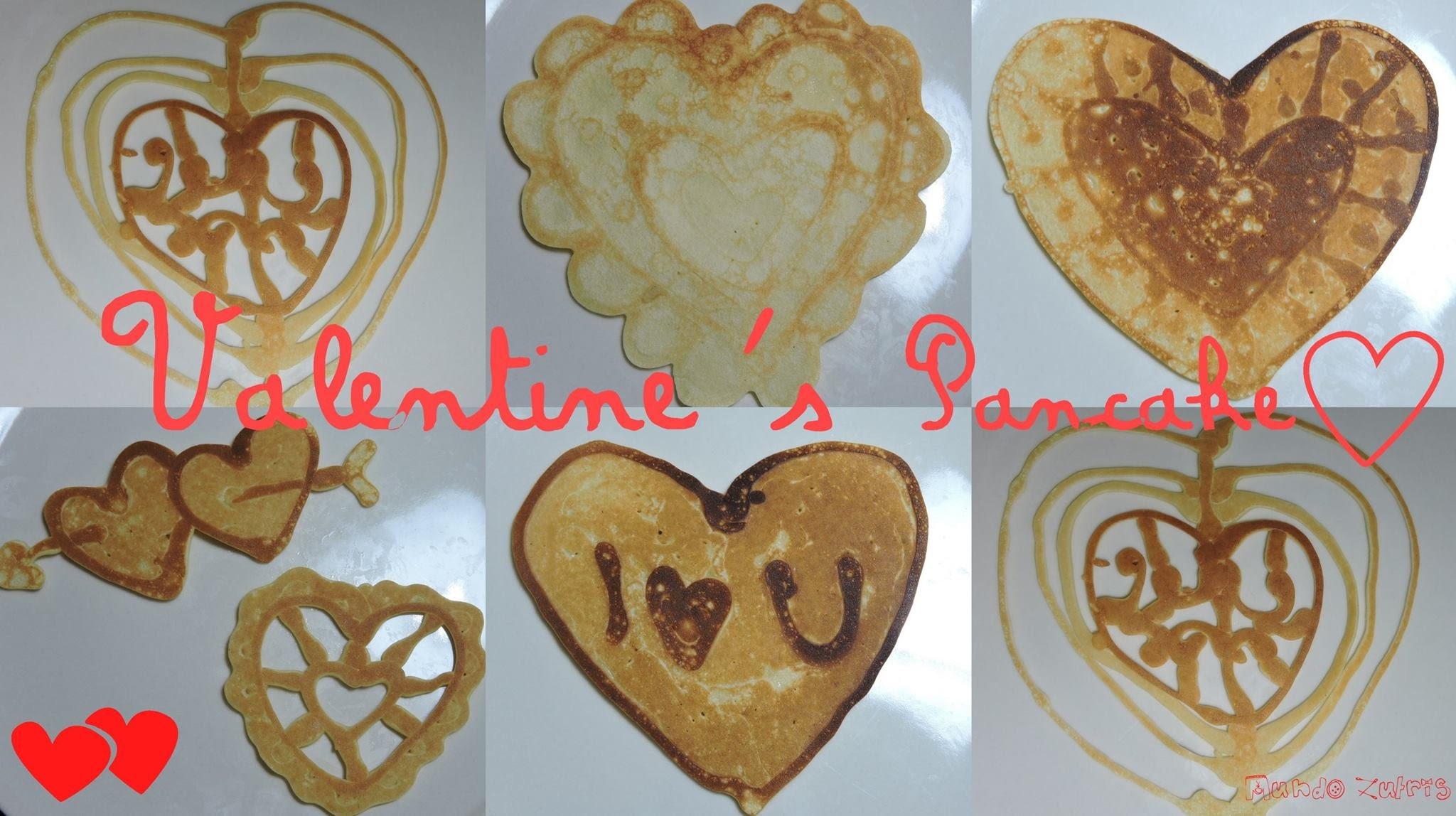Riquísimo Pancake para San Valentín - Yummy Valentine's Day pancake art