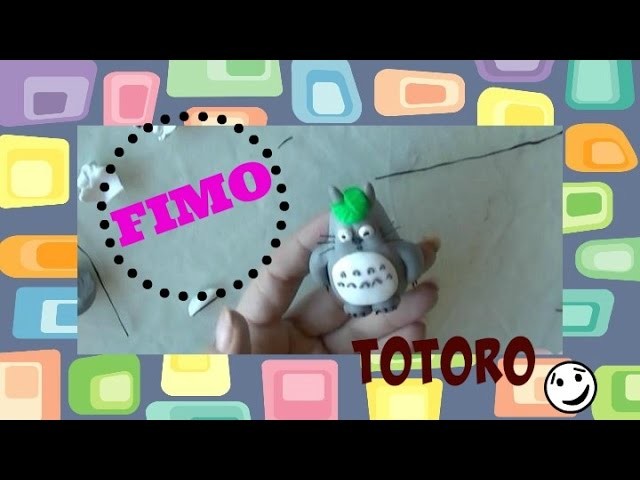 Totoro de arcilla polimerica