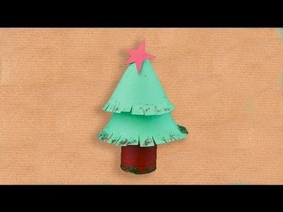 Árbol de Navidad. Manualidad reciclada para niños