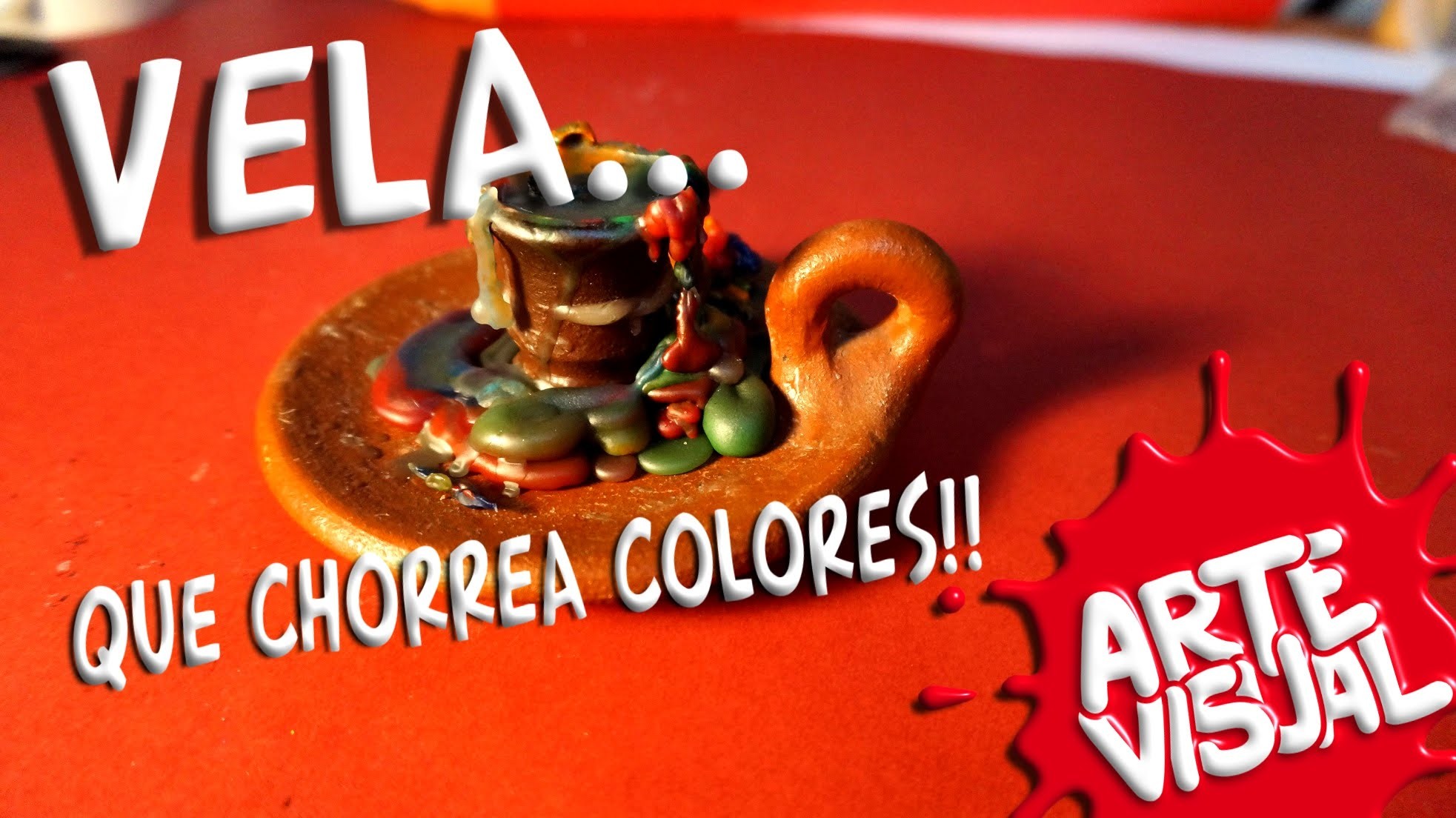 ARTE VISUAL - VELA QUE CHORREA COLORES. CHARLIE CHARLIE CHALLENGE