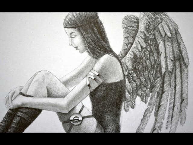 ¡Vídeo interactivo! cómo dibujar un Ángel o un "Dark Angel" -  Arte Divierte.