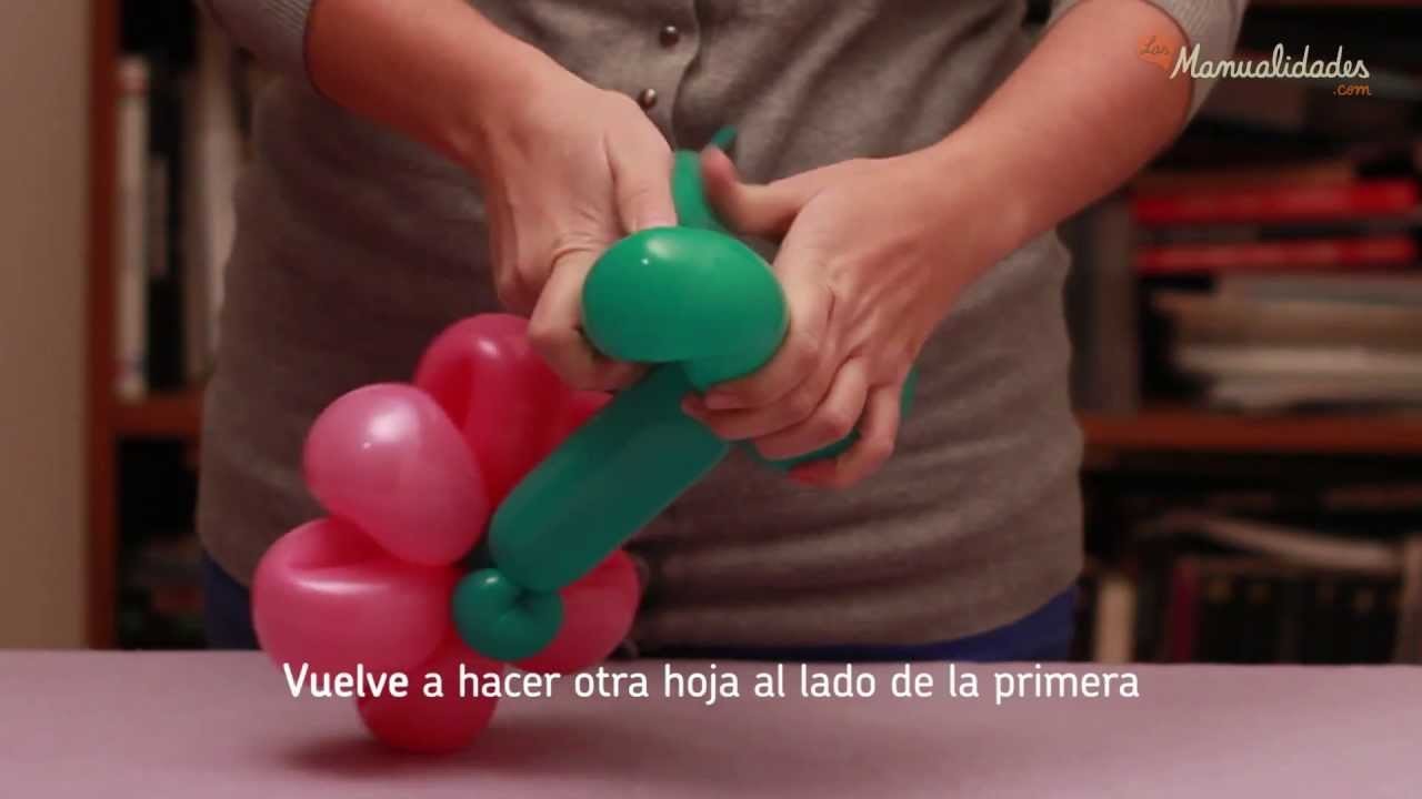 Cómo hacer flores con globos