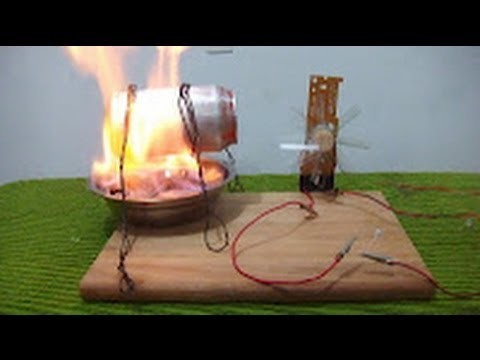 Como hacer un generador de energía eléctrica (Maqueta demostrativa)