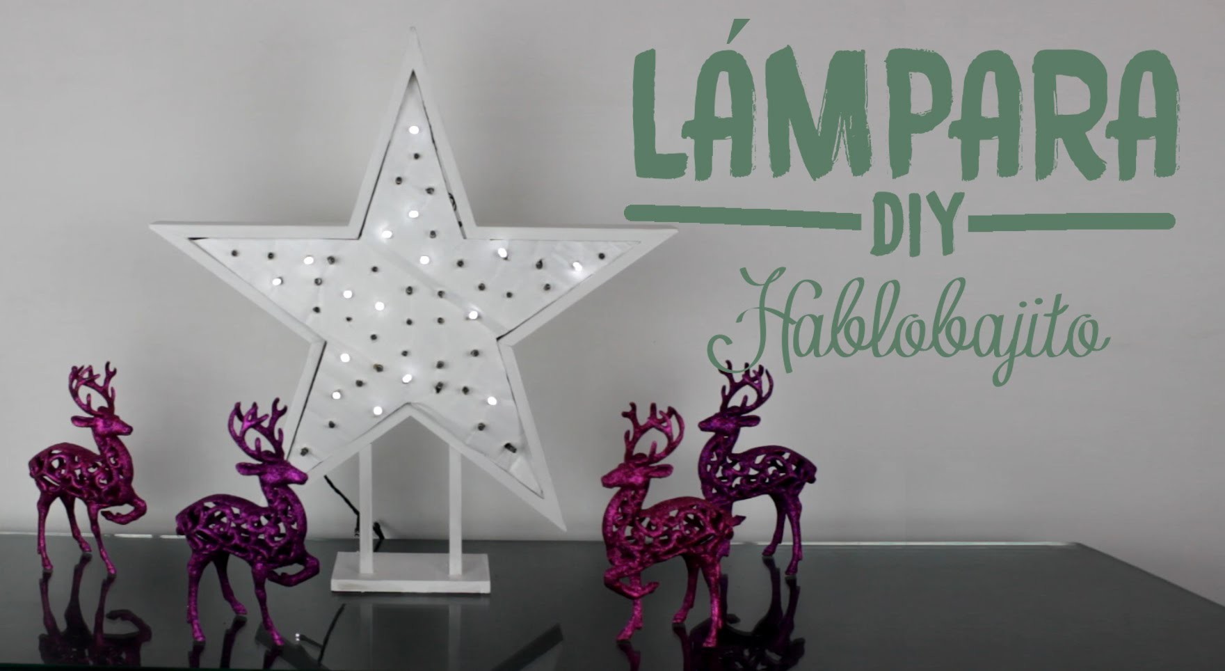 Cómo hacer una lámpara en forma de estrella. Especial para Navidad - hablobajito