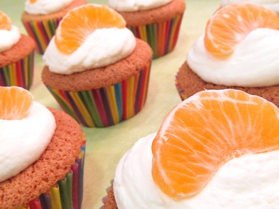 Cupcakes de Naranja Mandarina | Recetas de Cupcakes
