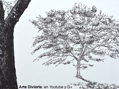 Dibujando árboles: cómo dibujar un roble con marcadores - Arte Divierte.