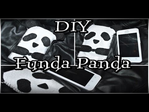 DIY ♥ Funda de Panda para celular ♥ FÁCIL ♥