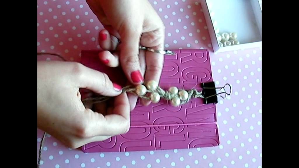 DIY: Pulsera de soga con perlas