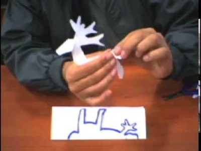 KIRIGAMI: Como cortar y doblar un venado o taruka de papel