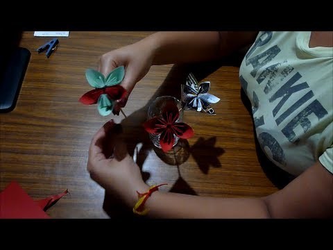 Origami Manualidades con papel Como hacer flores en Origami (con Papel)