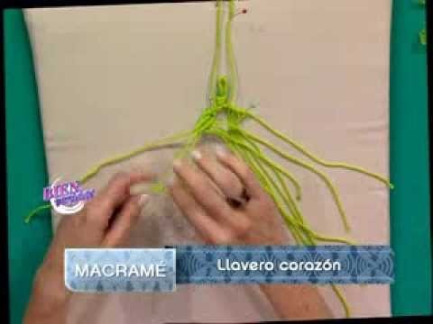 Patricia Belvedere - Bienvenidas TV - Realiza llaveros corazón en macramé