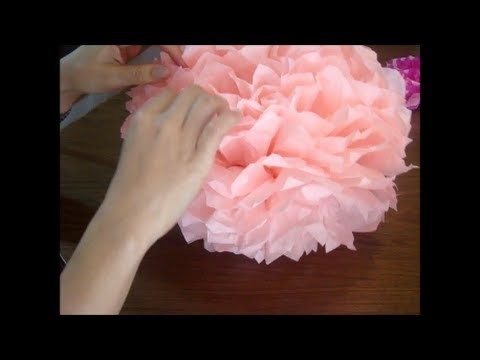 Pompom de papel seda