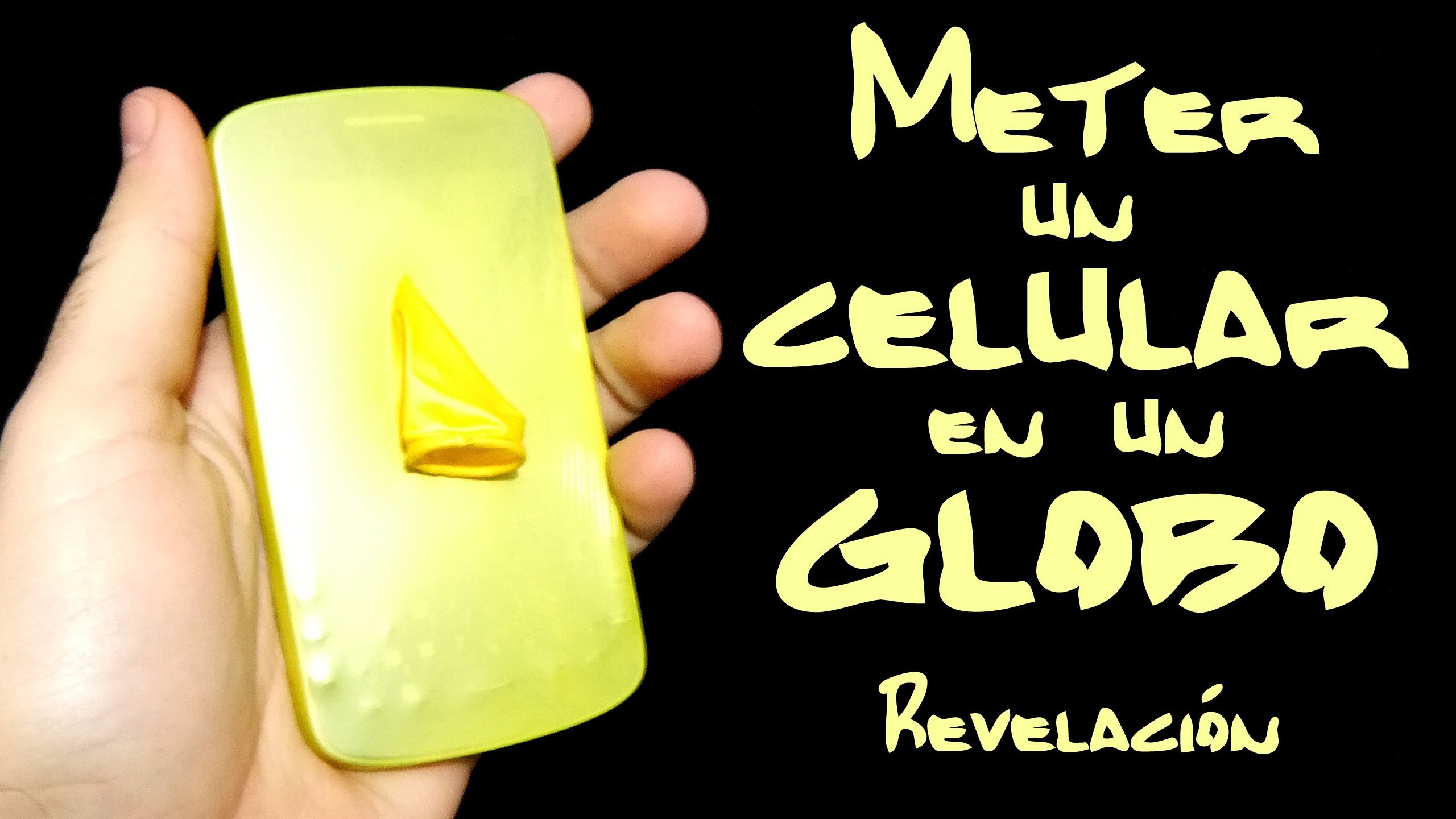 Revelación - Como meter un celular en un globo - Magia fácil