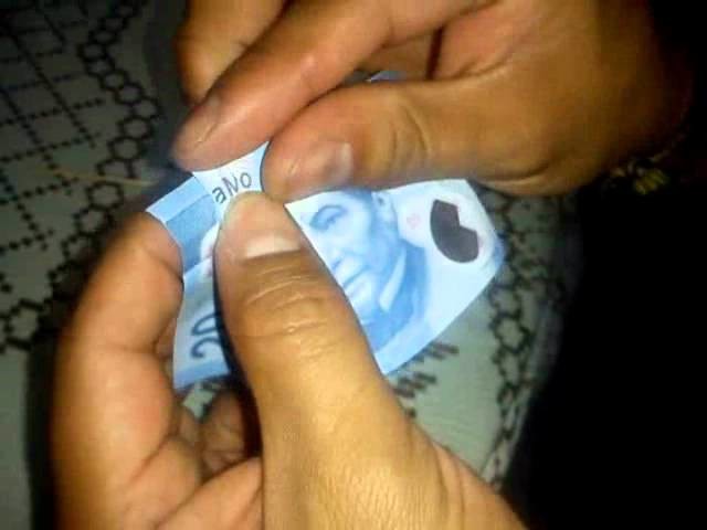 "TE AMO" con un solo billete de 20 pesos(nuevo)