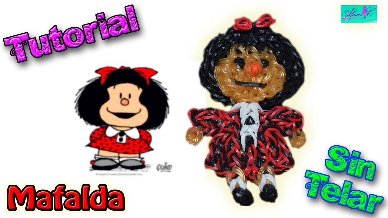 ♥ Tutorial: Mafalda de gomitas (sin telar) ♥
