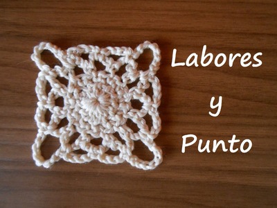 Aprende a tejer este cuadrado patchwork 2 a ganchillo o crochet