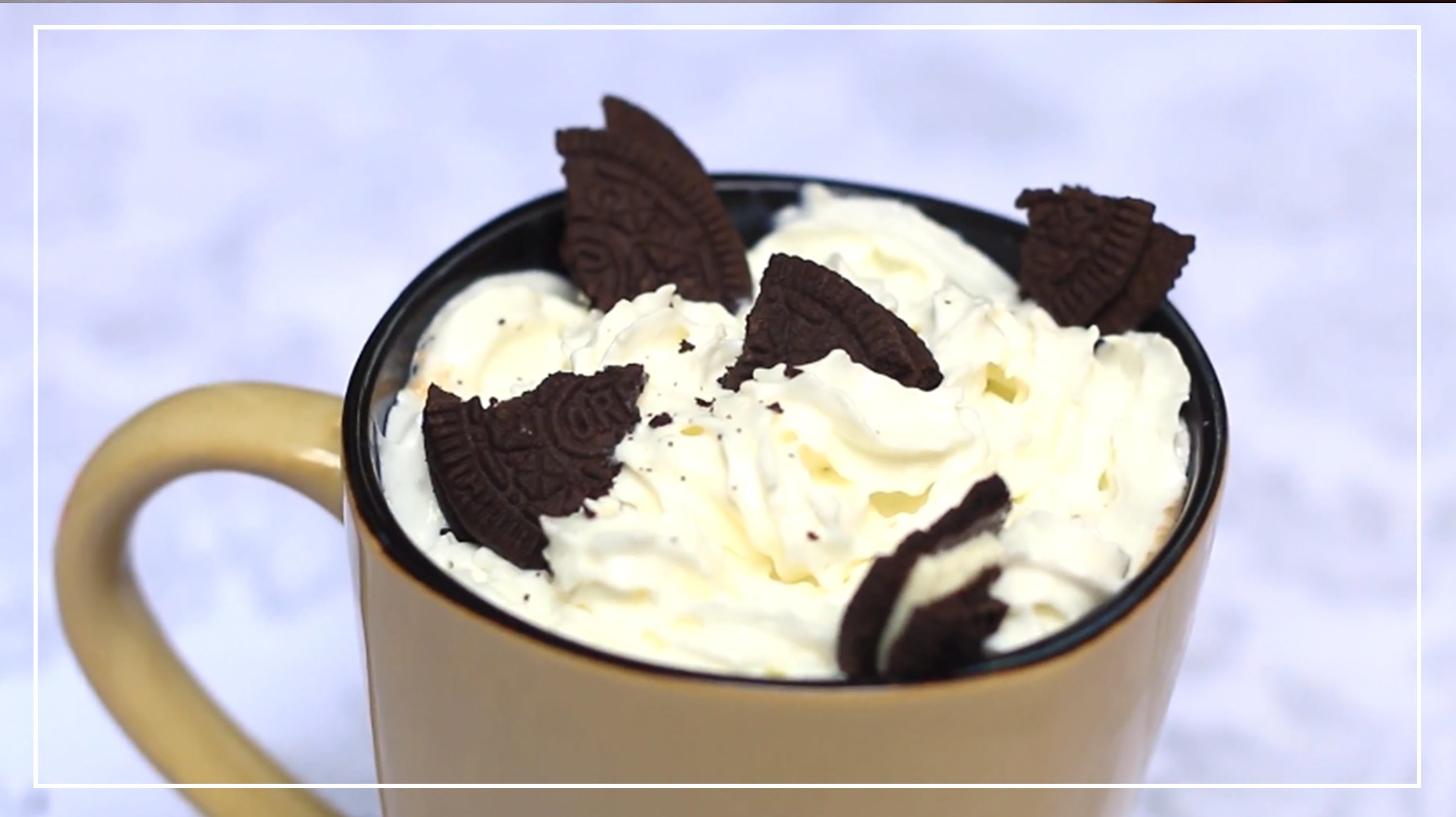 Chocolate Caliente De Cookies & Cream! - Kloquis