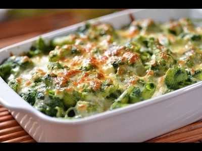 Coditos verdes cremosos - Pasta in green sauce - Recetas de cocina italiana